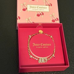 NIB Juicy Couture Gold-Tone Rhinestone «JUICY» Tennis Bracelet