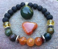 KINDEY & BLODD SUPPORT Crystal Healing Jewelry Bracelet Gift Women Men Health