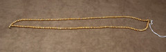 Handmade Round Light Blue Yellow Matte Glass Choker Necklace 18” 19” Set Of 2