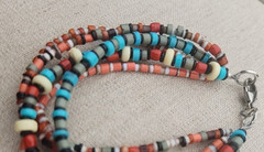 Ladies Teen Multi Layer beaded bracelet Multi Color 8 inch lightweight New