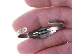 4.75″ c1940’s Bell Trading Post Fred Harvey Era child’s bracelet