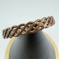 Artist Braided Copper Handmade Cuff Bracelet Jewelry