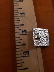 VINTAGE ARTISAN MADE STERLING SILVER UNIQUE DESIGN SLIDER PENDANT