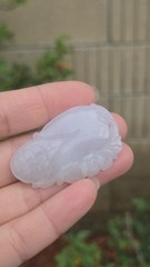 Glassy Luster! 45mm Burmese Jadeite «Abundance Corn» Pendant | Icy Translucence,