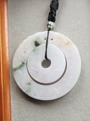 Imperial Prosperity: 56mm Dragon & Coin Jadeite Pendant | Power & Wealth Totem