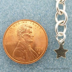 Custom STERLING SILVER .925 Extender Chain for heavy jewelry safety adjust. X5H