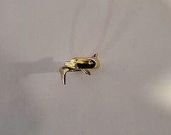 14KT YELLOW GOLD WRAP AROUND DOLPHIN RING SIZE 7