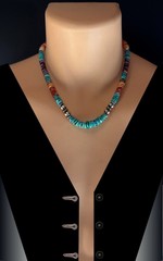 White Fox Creation: Multi Stone Unisex Necklace