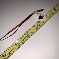 Red Apple Wood Bead Necklace 32” Apple Of My Eye USA Vintage 1980’s New