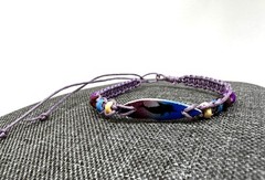 Surfboard Bracelet Anklet Macrame Hemp Dolphin Wood Beads Adjustable Unisex