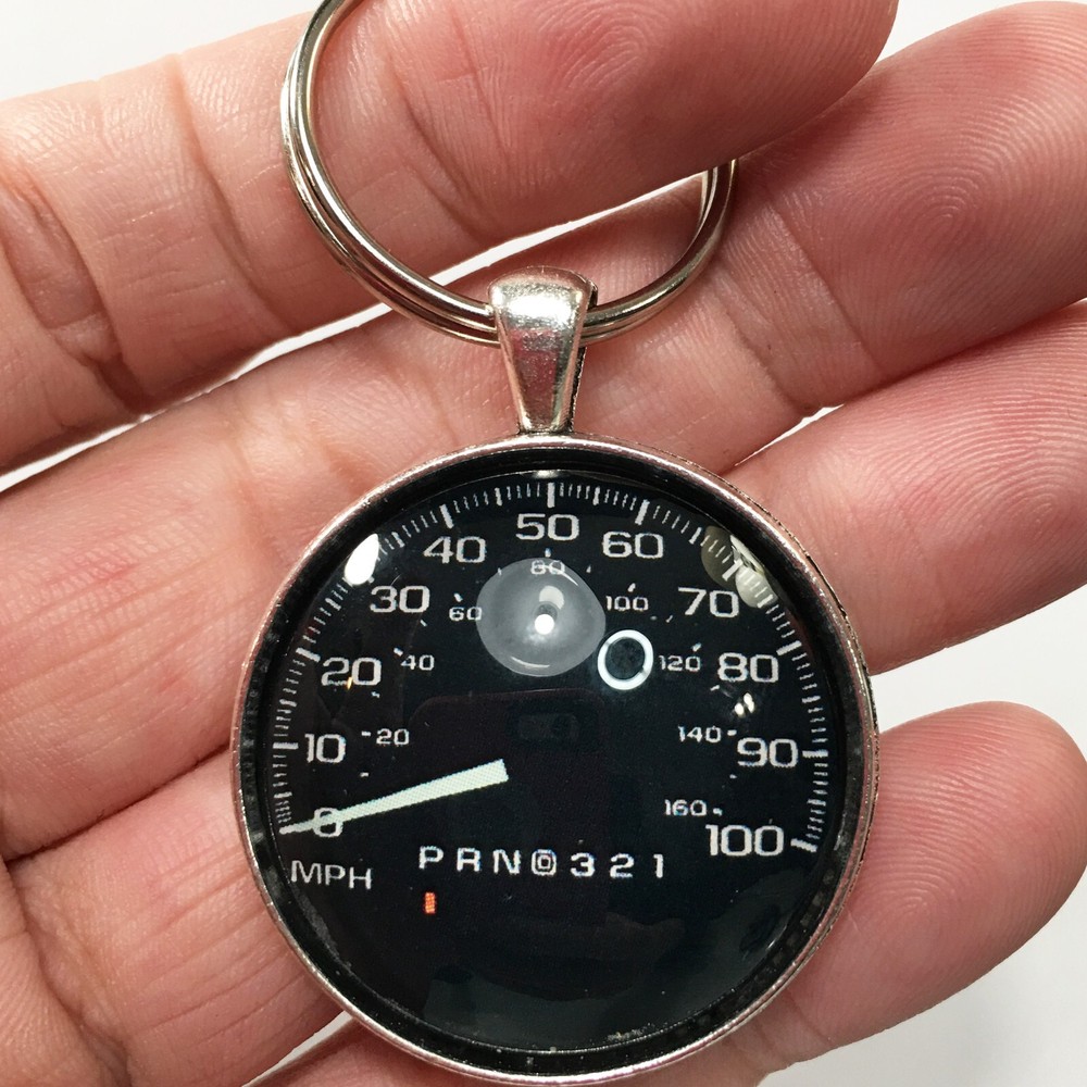 Chevrolet 1990’s Chevy Silverado Tahoe Truck 100 MPH Speedometer Keychain