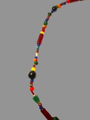 Multi-Color Tree of Life Pendant Beaded Necklace