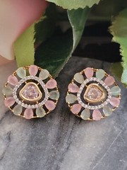 Bollywood Indian Pakistani American Diamond AD cubic zircon CZ stud