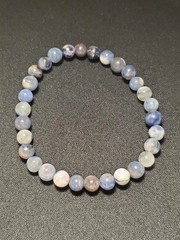 Sodalite Natural Gemstone Crystal Bead Stretch Bracelet 6mm 16cm Gift Jewelry