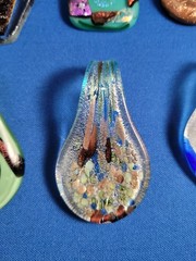 Artisan Glass Necklace Pendant Lot of 10pcs