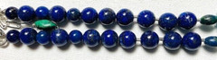 Vintage Handcrafted Lapis Lazuli & Turquoise Sterling Silver Pendant Necklace