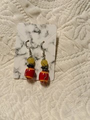 Woman’s Hand Crafted Earrings By Earth Dreams Sterling Silver 1.5 Inch