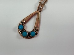 Copper & Turquoise 18-19” Necklace