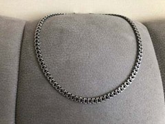Silver Necklace Ramsess style. 58 grams 55 cm 22″ Cardinal Bismark .925 Sterling