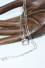 Real Sterling Choker Silver Link Pendant Necklace 40CM 16″ 1 MM Box Chain New
