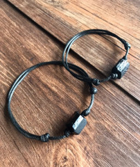 Black Tourmaline Bracelet Energy Shield EMF Protection Good Luck Men Women Gift