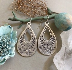 Artisan Jewelry Sterling Silver Sundance Charm Earrings