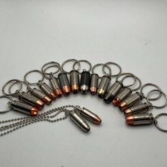 Defense Rounds Bullet Necklace / Key Chain, Hollow Points, Military, Police