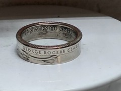 George Rogers Clark, IN. – Size 8.5 State Quarter Coin Ring
