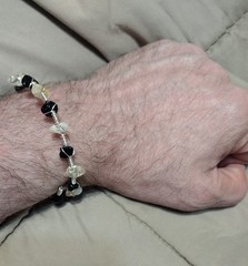 Bracelet wire wrapped bangle.. Adventurine