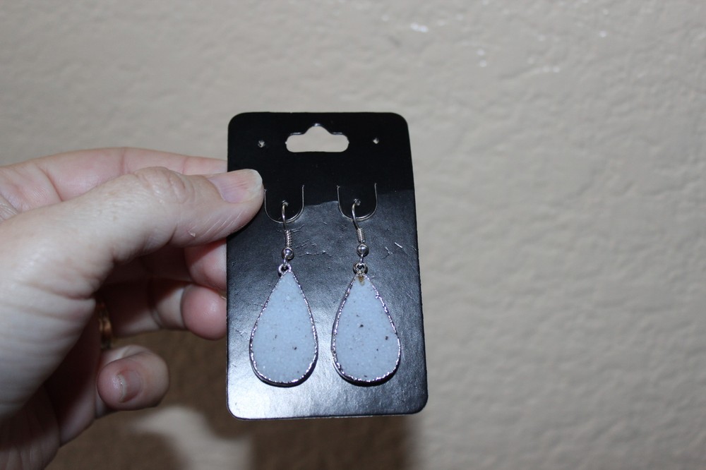 27 mm Length Druzy Pair of Earrings from Brazil R374