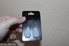 27 mm Length Druzy Pair of Earrings from Brazil R374