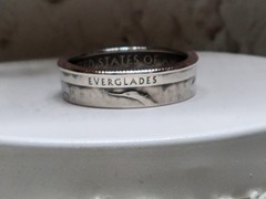 EVERGLADES, FL. – Size 9 State Quarter Coin Ring