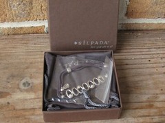 NEW SILPADA B2418 SWEET DEAL BRACELET Cubic Zirconia Sterling Silver Adj. Cord