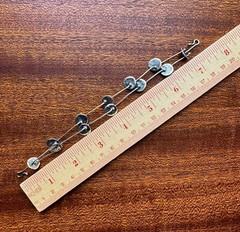 Intriguing Modernist Artisan Fine Silver Kinetic Bracelet, Artist Signed 9.8g