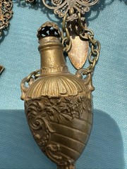 Antique VICTORIAN CHATELAINE WITH 3 ACCESSORIES