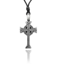 New Celtic Cross Irish Knot Golden Brass Silver Pewter Necklace Pendant Jewelry