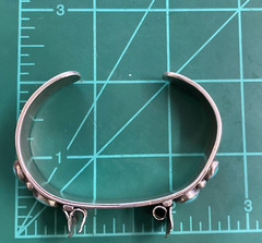 Vintage Navajo Sterling Silver & Turquoise Watch Cuff Bracelet 35.2 g
