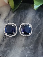 Bollywood Indian Pakistani American Diamond AD cubic zircon CZ stud