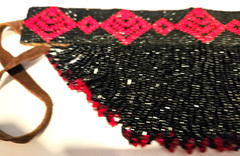 Seed bead choker Necklace purchased at Pendleton Roundup in 2000 Leather band