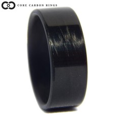 Carbon Fiber Unidirectional Gloss Ring- Handcrafted -Made in USA- sizes 4-16