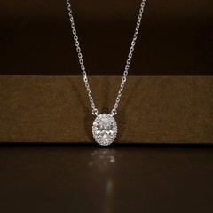 Lovely 3.00 Ct Certified White Diamond Pendant, Tariffs FREE & matching Studs.