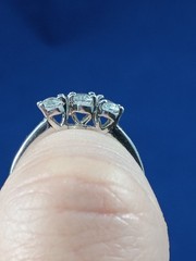 Natural Light Blue Aquamarine Gemstones 925 Sterling Silver Ring Sz 6