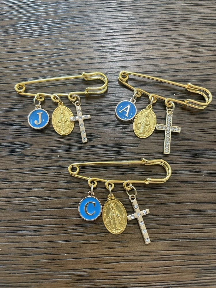 Handcrafted Gold Plated Religious Pin personalized for any occasion