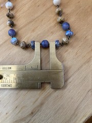 Chan Luu 17.5” Beaded Necklace Multi Stone Bronze Tone Boho Fashion Jewelry