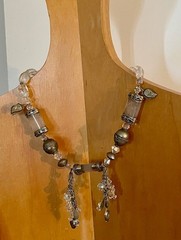 NEW! MAYAN GODDESS Crystal Handmade OOAK Artisan Necklace by REBECCA FLOETER