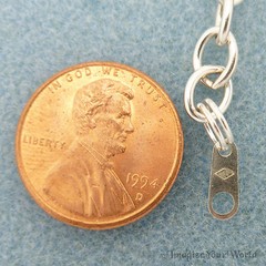 Custom STERLING SILVER .925 Extender Chain for heavy jewelry safety adjust. X5H