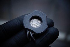 JK Design ARC Reactor Pendant One-Off Zirconium White Timascus Crystal Zircuti