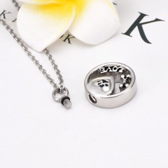Paw Print Memorial Ash Jewelry Cremation Jewelry Urn Necklace Dog’s Ash Jewelry