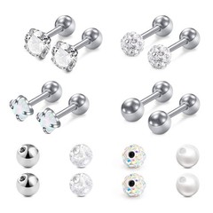 Mayhoop 16g Cartilage Earrings – Men Women Surgical Stainless Steel Tragus Pi…