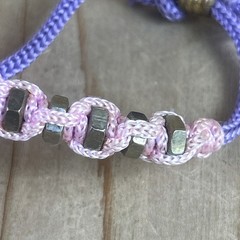 Handmade Beaded Bracelets Lot Of 3 Woven Knots Dolphin Beads